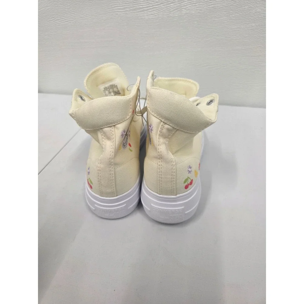 Converse Chuck Taylor All Star Move Fruit Embroidery Platform Cream A19325C 10.5
